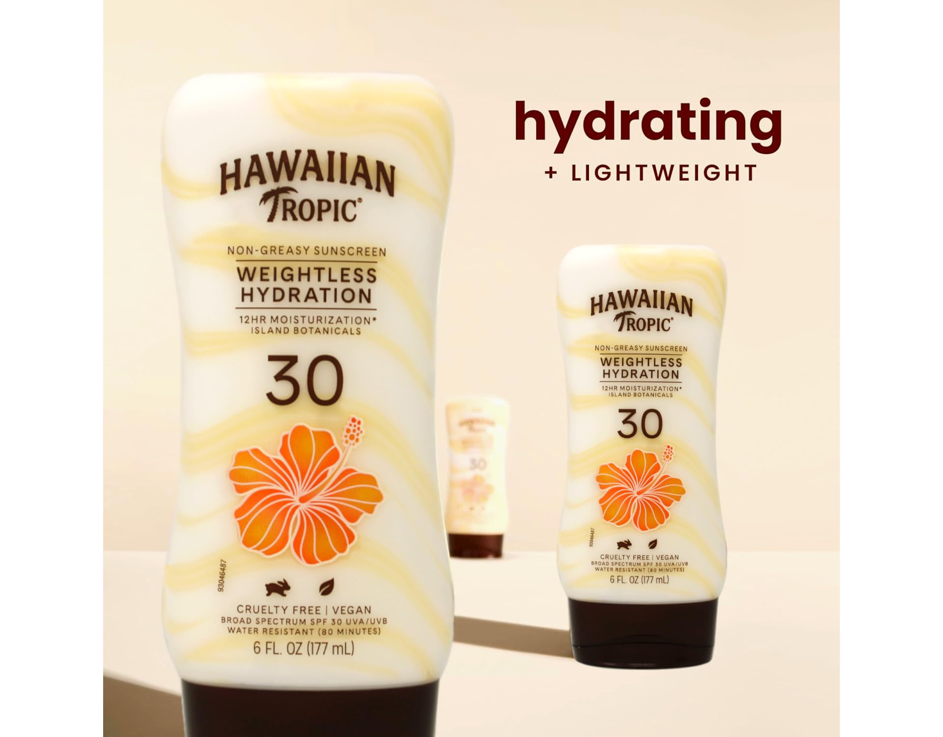 Hawaiian Tropic Silk Hydration SPF 30 Sunscreen Lotion – 6 oz | Broad Spectrum Moisturizing Sun Care