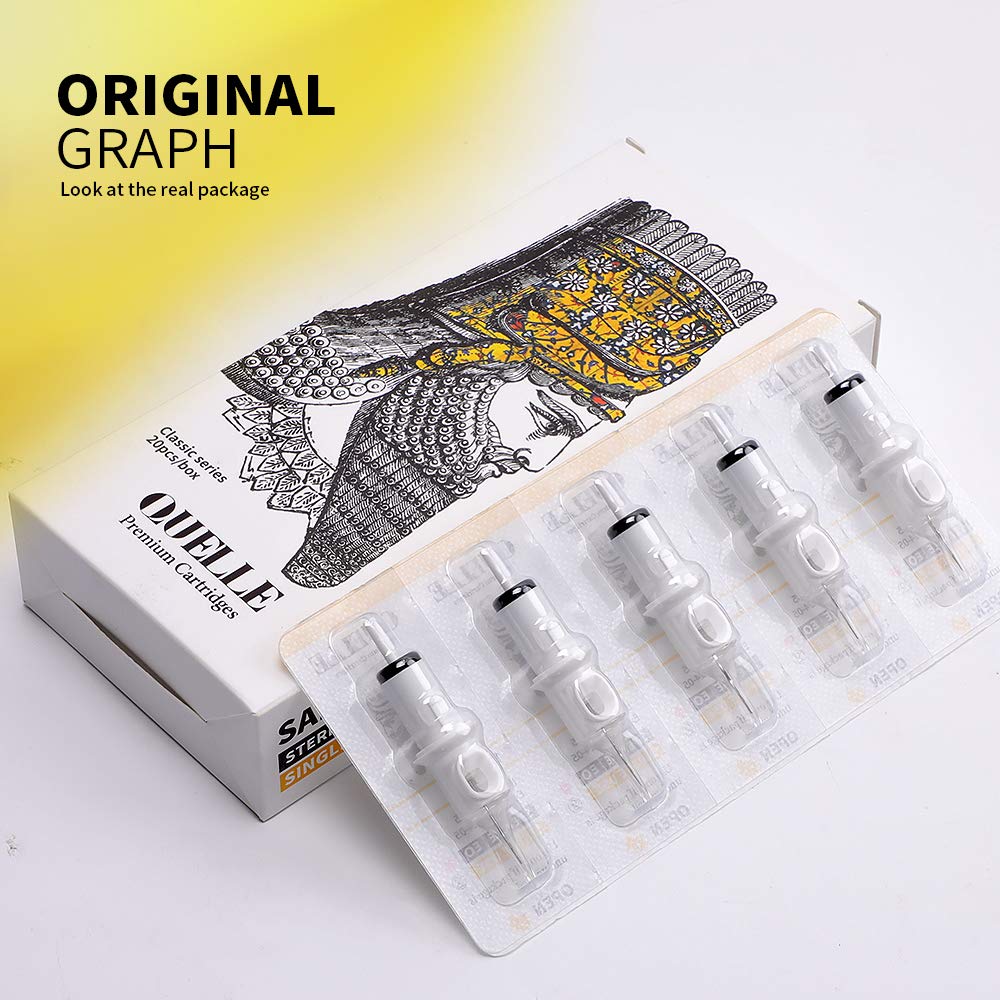HAWINK Tattoo Cartridge Needles #12 11RL X-Taper with Membrane, 20Pcs