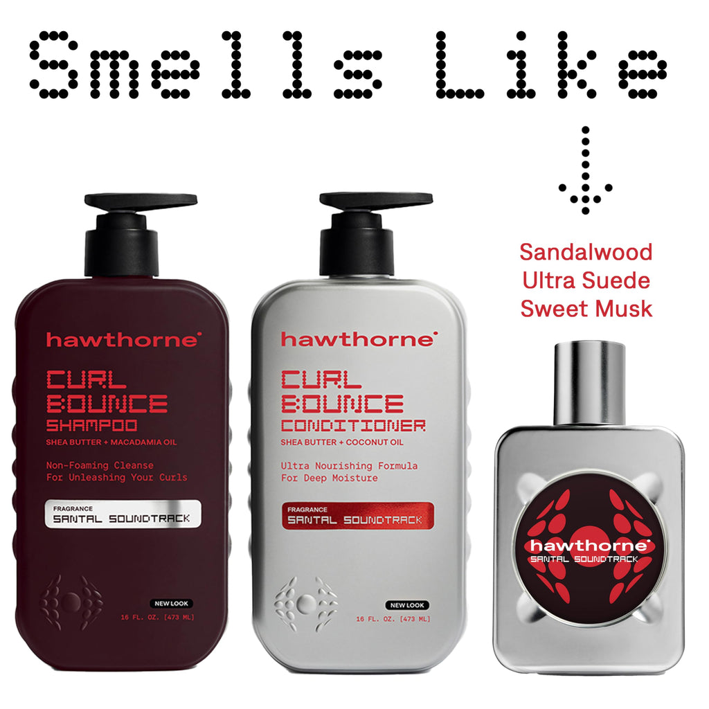 Hawthorne Curl Bounce Shampoo for Men – Sulfate & Paraben Free, 16 oz (2-Pack)