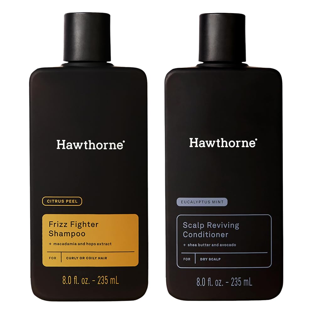 Hawthorne Ultra Nourishing Shampoo & Conditioner Set for Men | Curly Hair, Frizz Control