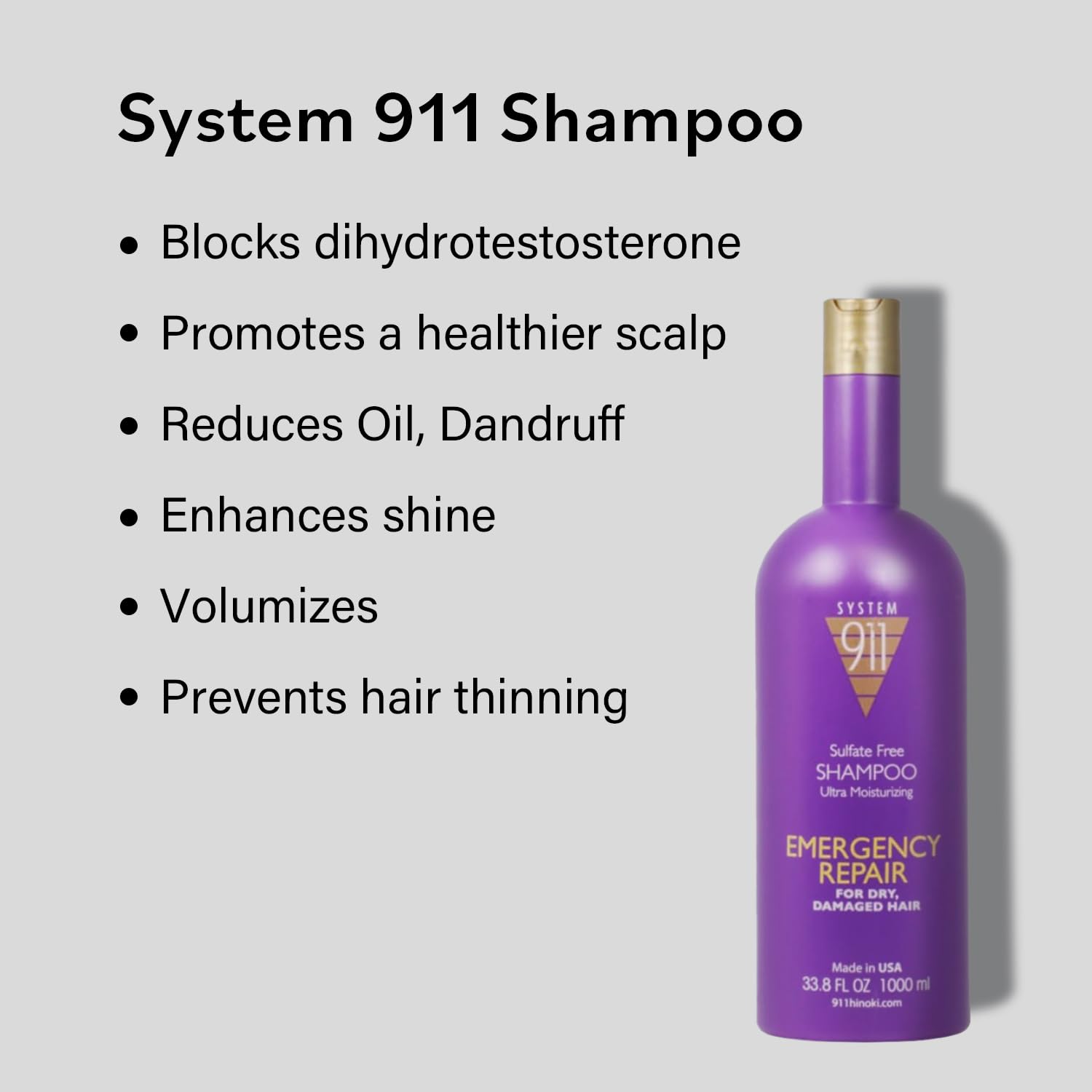 Hayashi System 911 Shampoo 1000 ml – Sulfate-Free, Color-Safe Hair Care