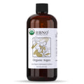 HBNO Organic Argan Oil - 16 oz Cold-Pressed Carrier Oil for Massage, Skin, Hair