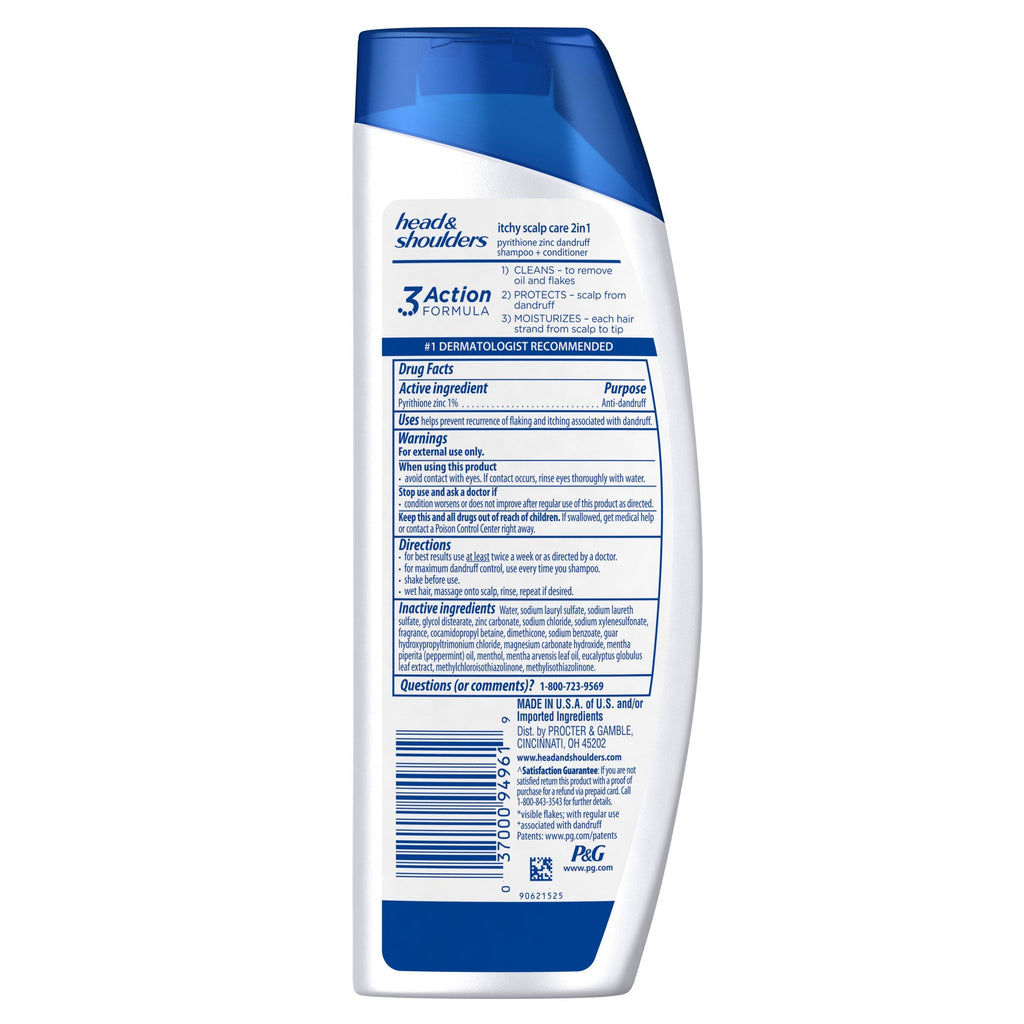 Head & Shoulders Itchy Scalp Care with Eucalyptus – 2-in-1 Anti-Dandruff Shampoo + Conditioner, 8.45 Fl Oz (Pack of 6)