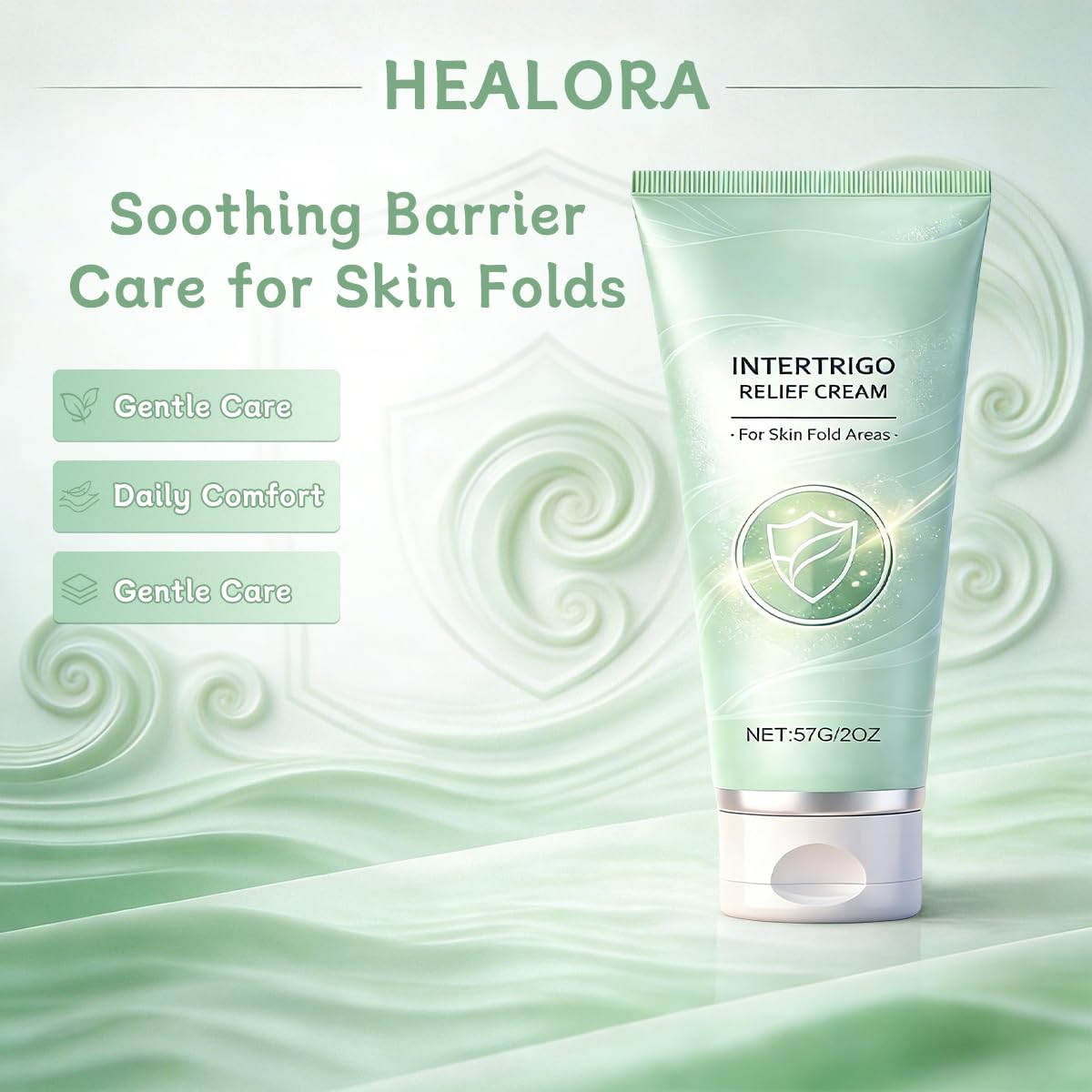 Healora Intertrigo Cream – Non-Steroid Skin Fold Care with Zinc Oxide & Undecylenic Acid