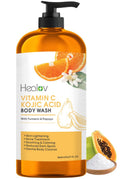 Healov Kojic Acid Body Wash & Turmeric Soap for Hyperpigmentation
