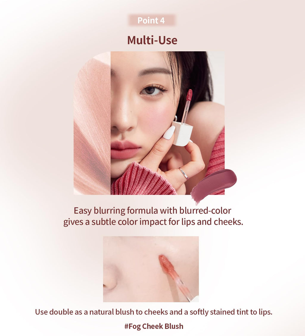 Heart Percent Dote On Mood Blurry Fog Tint #03 Peony Pink – Velvet Matte Lip Stains with Personal Color Analysis