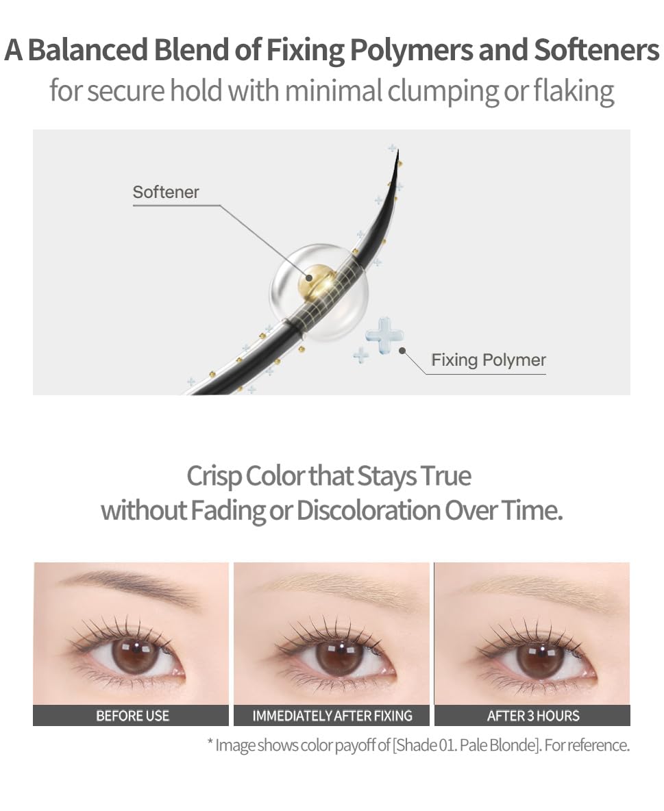 Heart Percent Dote On Mood Browcara 04 Ash Pink – Waterproof, Long-Lasting Brow Color Mascara