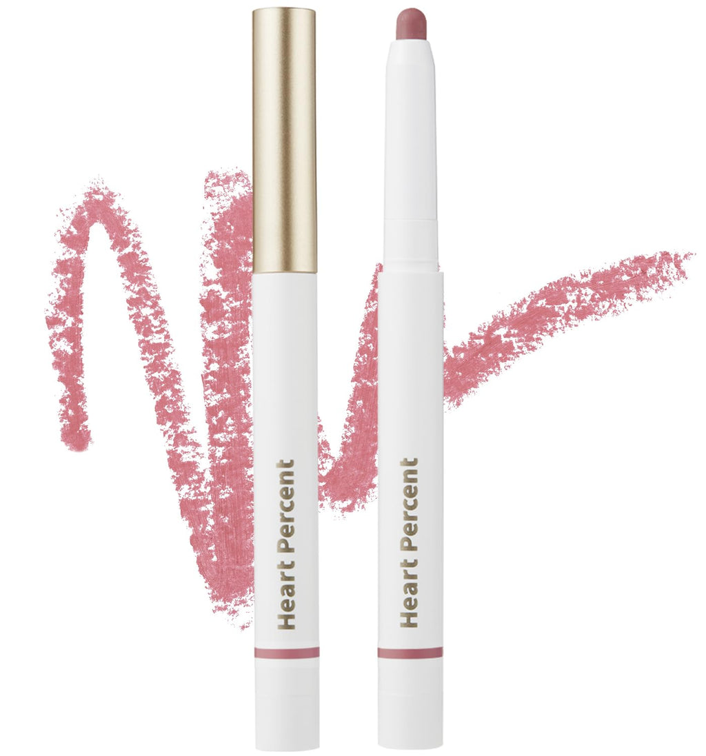 Heart Percent Dote On Mood Lip Pencil #19 Dusty Pink – Retractable, Creamy, Long-Lasting Lip Liner