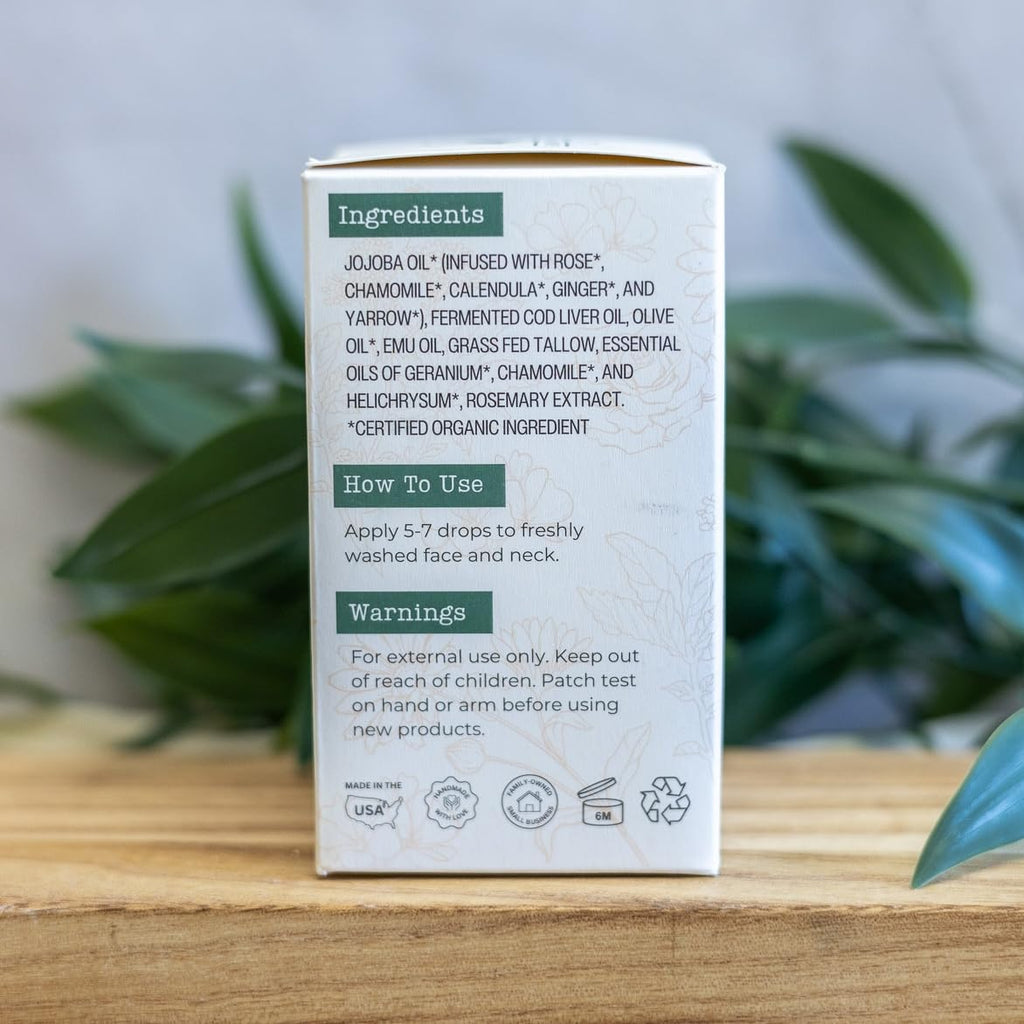 Nectar Natural Retinol Serum by Hearth & Homestead – Cod Liver Oil, Tallow & Emu Oil | 1 fl oz