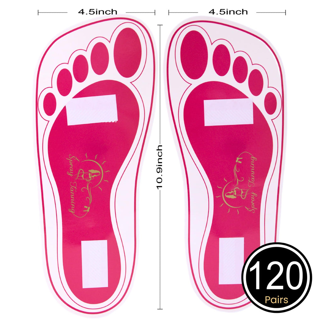 HeeStar 120 Pairs Disposable Spray Tan Feet Pads – Deluxe Hygienic Foot Protection for Salons & Home