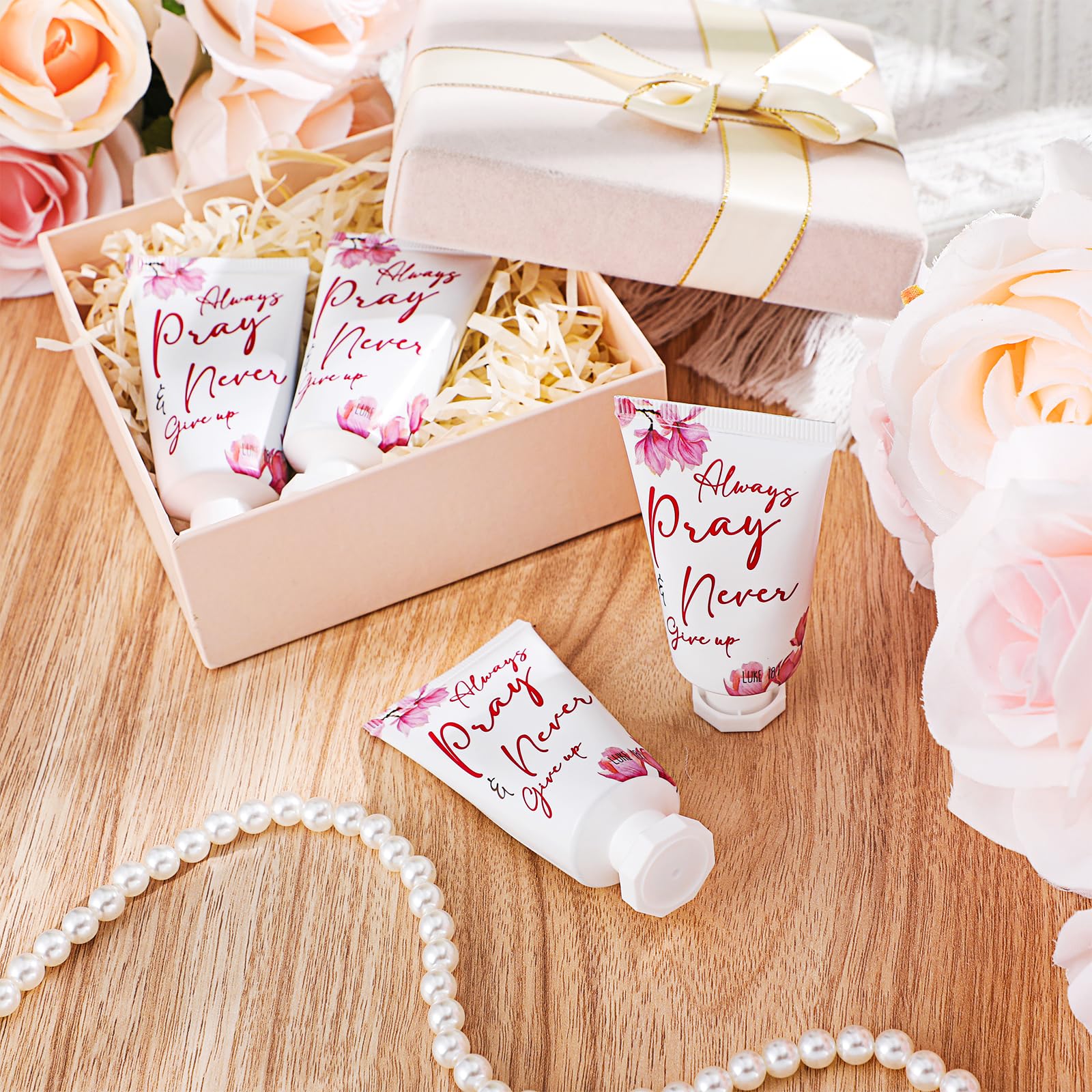 Heigble 50 Pack Christian Hand Lotion — Bible Gift Set for Women