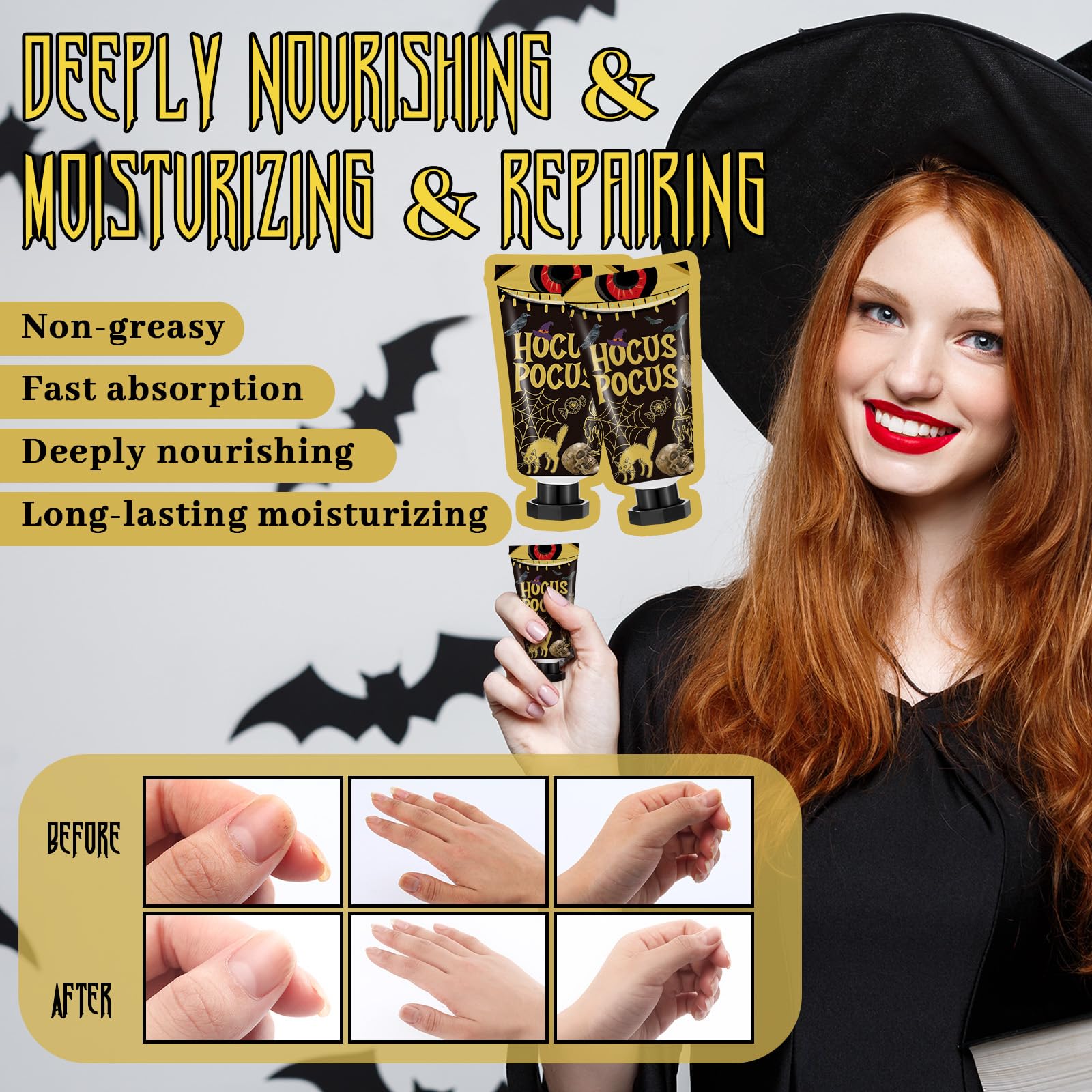 Heigble Halloween Hand Cream Gift Set – 48 Travel-Size Tubes, 30ml Each