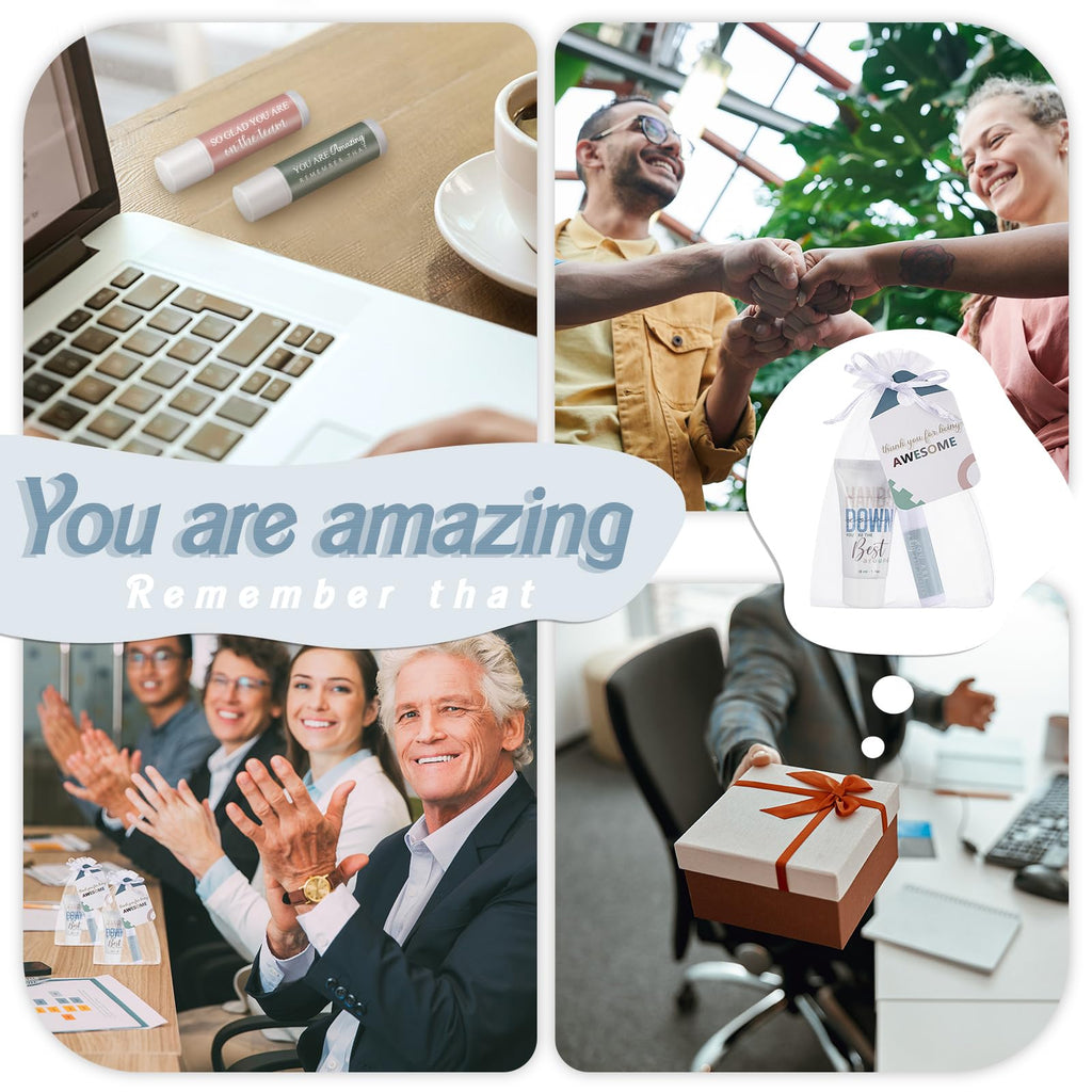 Heigble 40-Set Coworker Valentines Gift Bulk – Hand Cream & Lip Balm Set for Office Teams