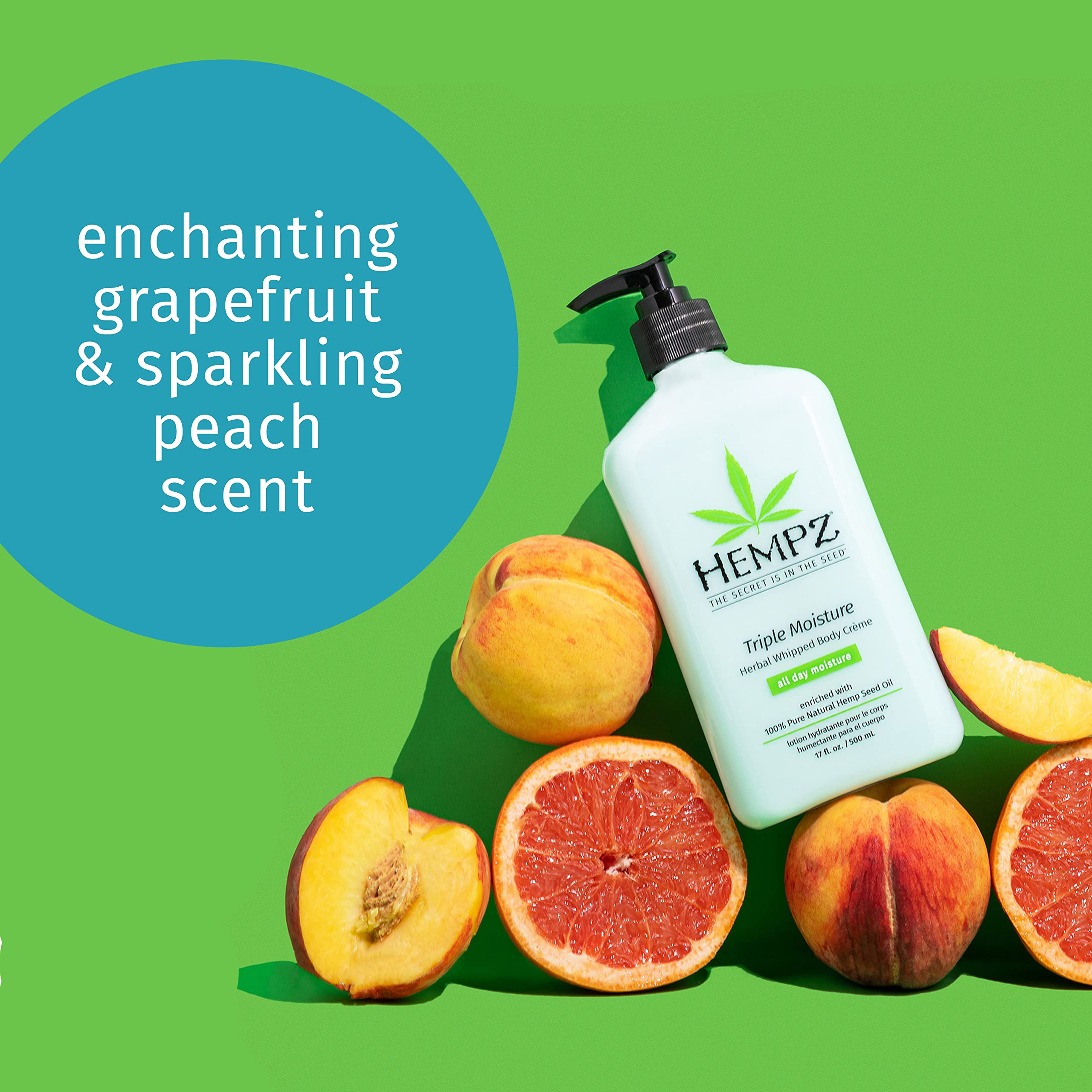 Hempz Triple Moisture Herbal Whipped Body Creme Lotion (2x17 oz)