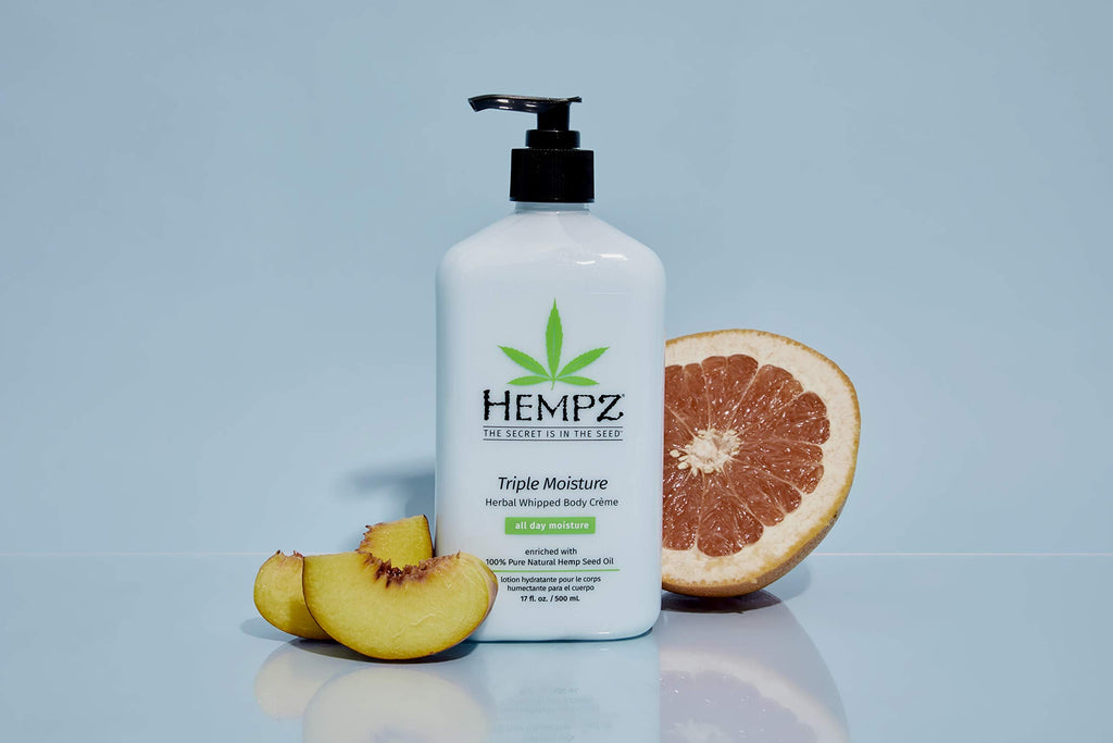 Hempz Natural Triple Moisture Whipped Body Cream – 24-Hour Hydration, 2-Pack
