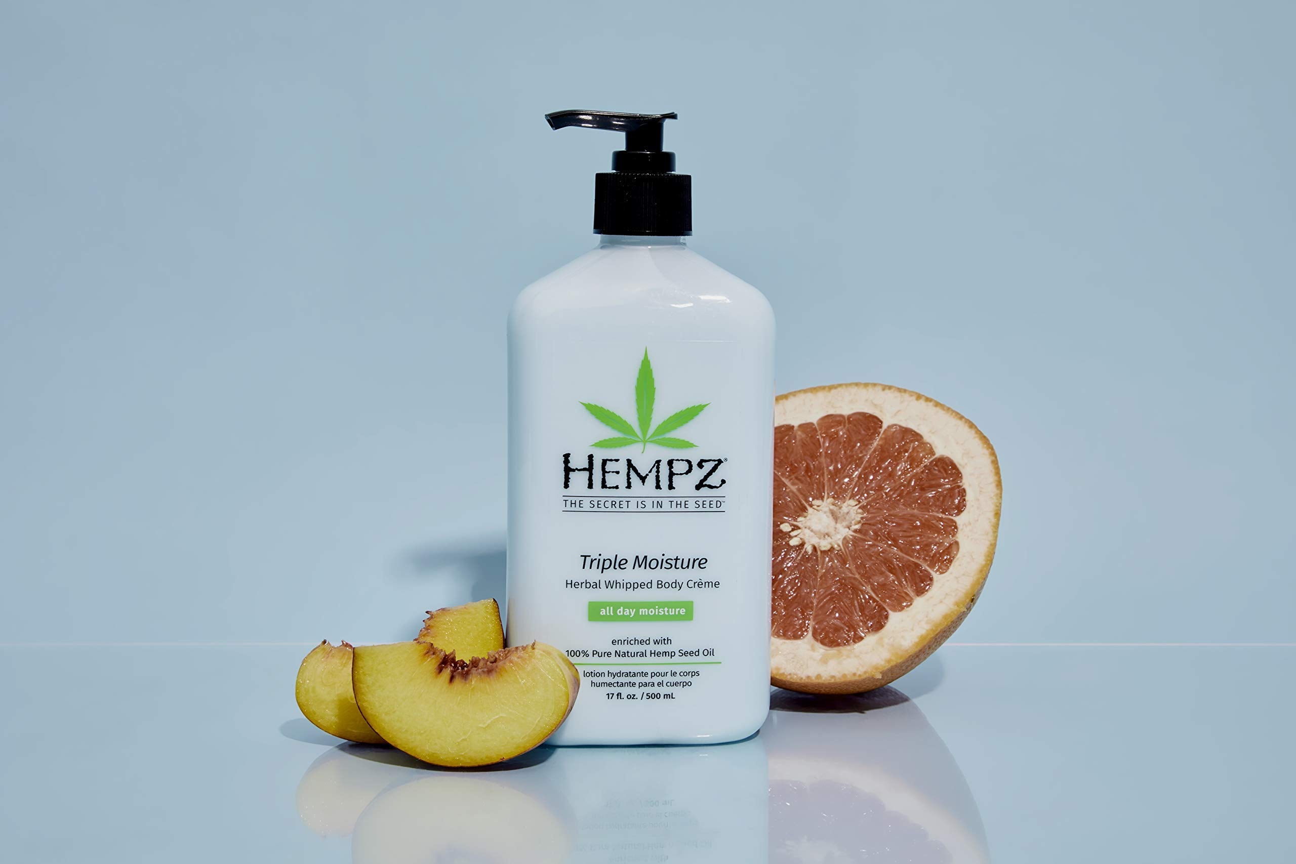 Hempz Natural Triple Moisture Whipped Body Cream – 24-Hour Hydration, 2-Pack