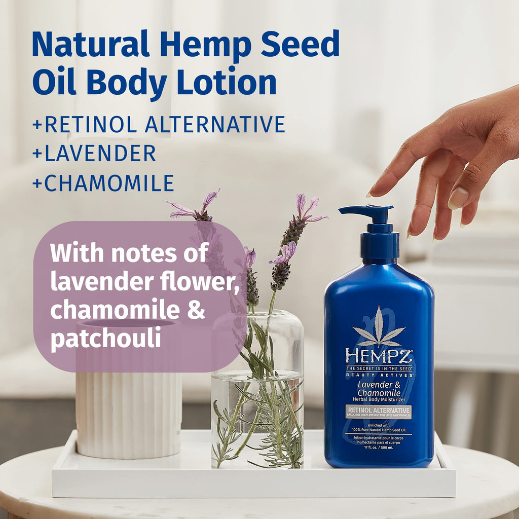Hempz Lavender Chamomile Herbal Limited Edition Daily Moisturizing Cream – 17 fl oz