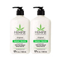 Hempz Original Hemp Seed Oil Body Moisturizer with Shea Butter & Ginseng - 17 Fl Oz, 2 Pack
