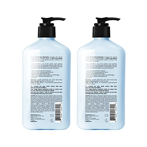 Hempz Triple Moisture Herbal Whipped Body Creme Lotion (2x17 oz)