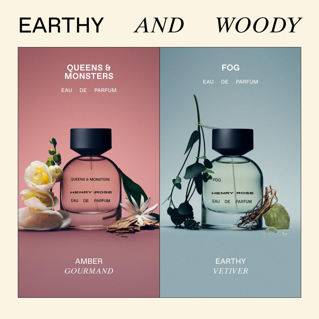 Queens & Monsters by Henry Rose – Unisex Amber Perfume with Neroli, Jasmine & Vanilla