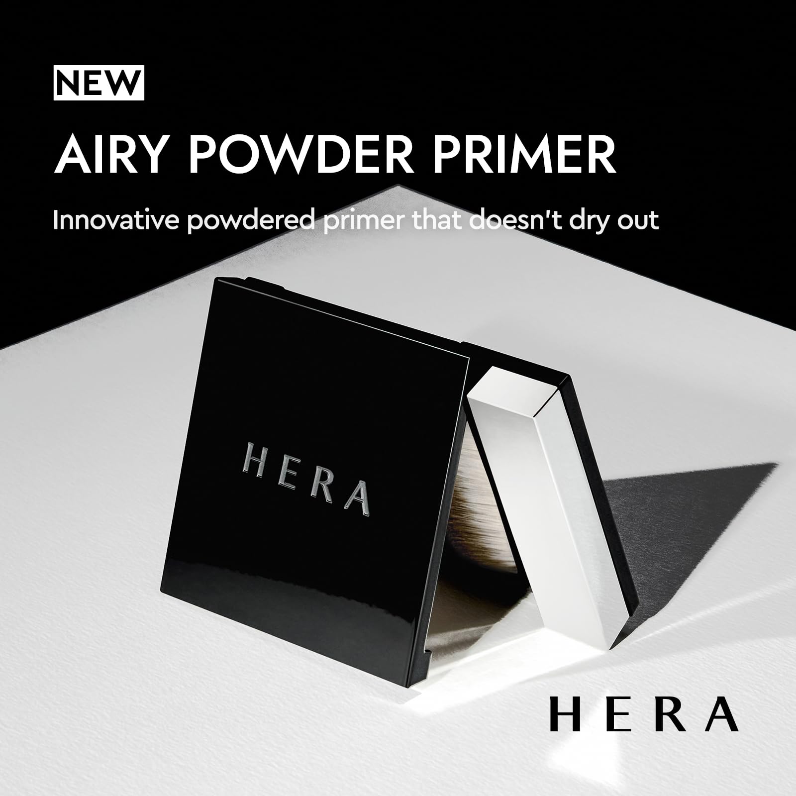 HERA Airy Blurring Powdered Primer – Poreless Finish, 24-Hour Oil Control | Korean Makeup 0.29 oz