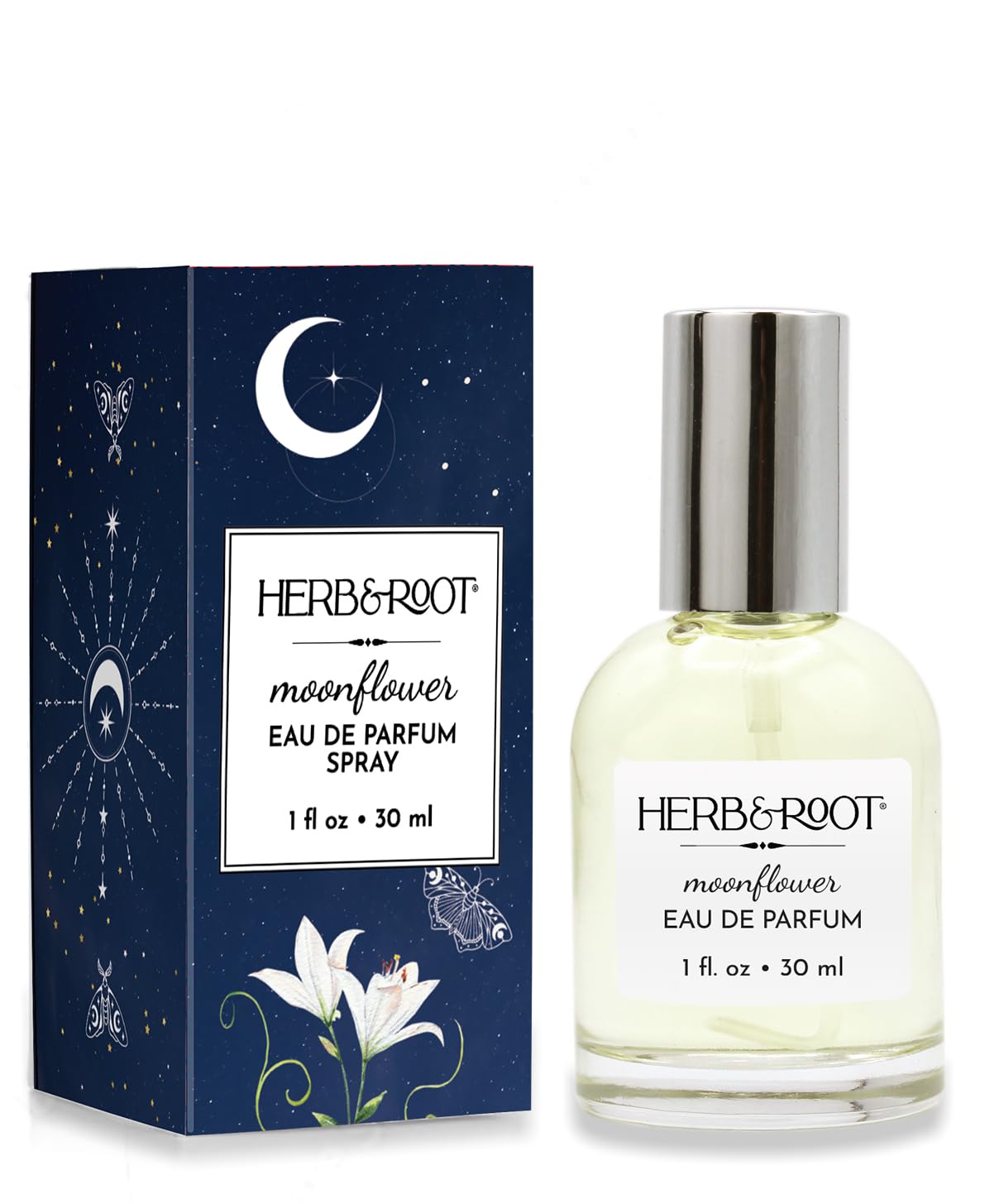 Herb & Root Moonflower Eau de Parfum – Clean, Long-Lasting Floral Perfume for Women