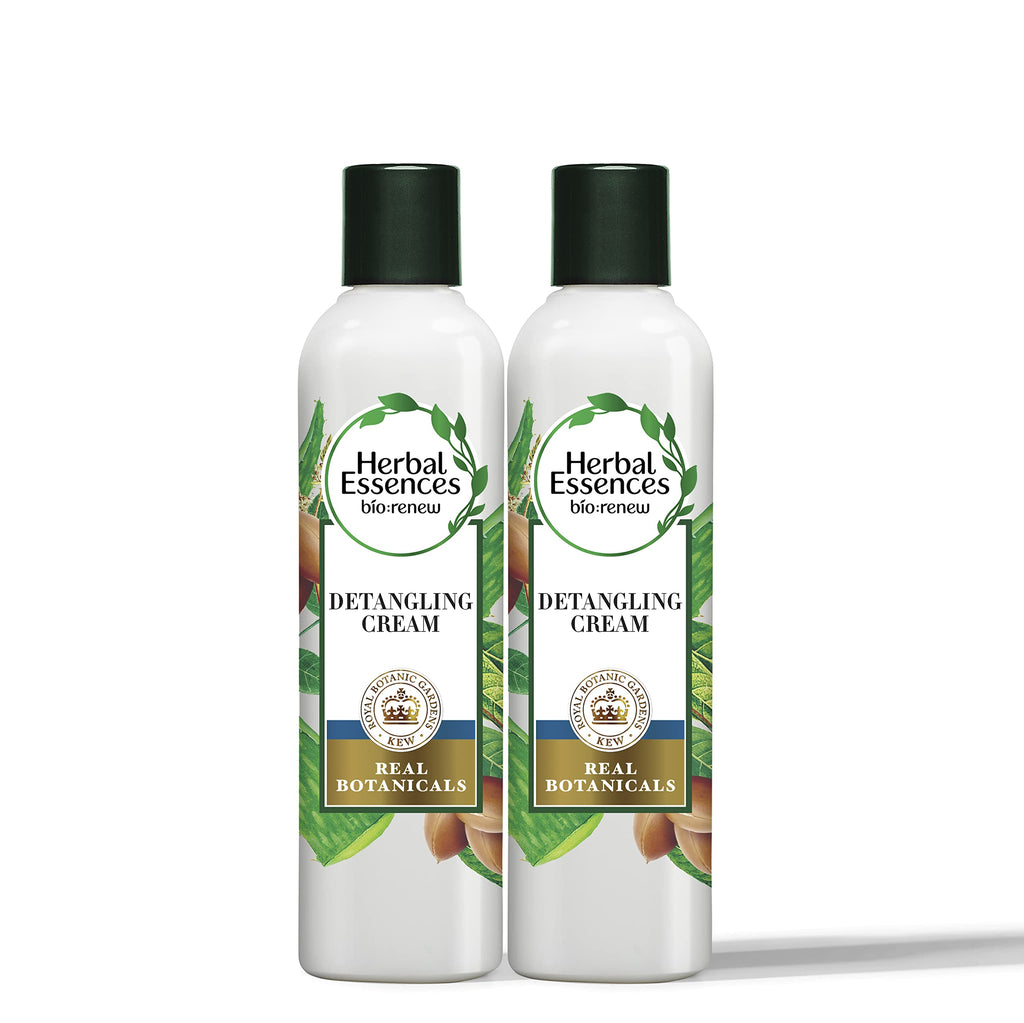 Herbal Essences Detangling Cream with Argan Oil & Aloe – Sulfate-Free, Color-Safe, 2 x 7.0 oz