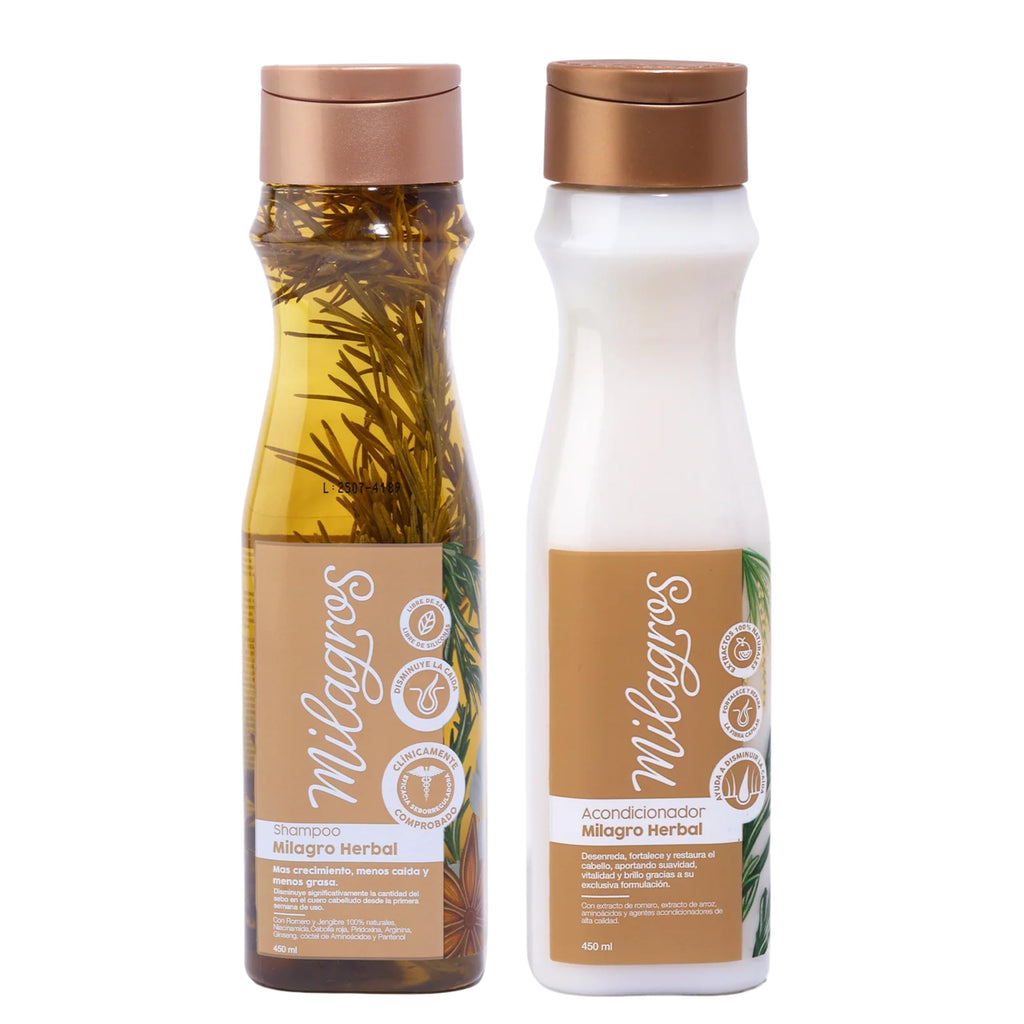 Herbal Rosemary Shampoo & Conditioner Set – Supports Growth & Reduces Shedding