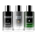 Herban Cowboy Men's Cologne Trio Set – Cinnamon, Citronnelle & Lemon (1.7 fl oz each)