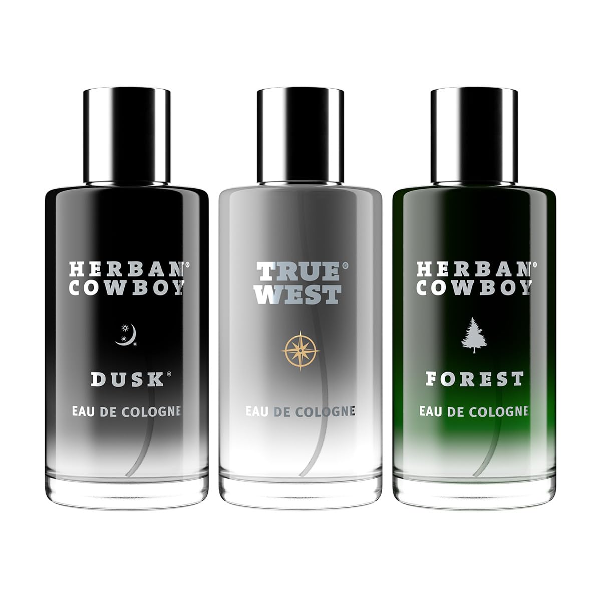 Herban Cowboy True West Men's Cologne – Cedarwood & Patchouli, 1.7 fl oz