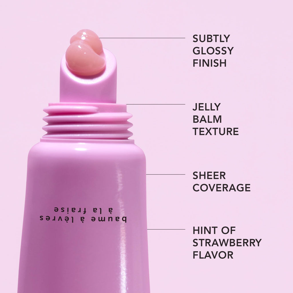 HERBIVORE Dream Jelly Multi-Oil Lip Balm – Hydration, Plumping & Strawberry Flavor | Vegan, Cruelty-Free