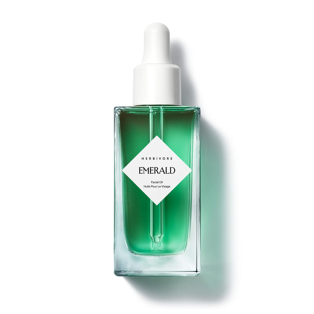 HERBIVORE Emerald Facial Oil | Calming Hydration with Hemp Seed, Ashwagandha & Squalane | 50 mL