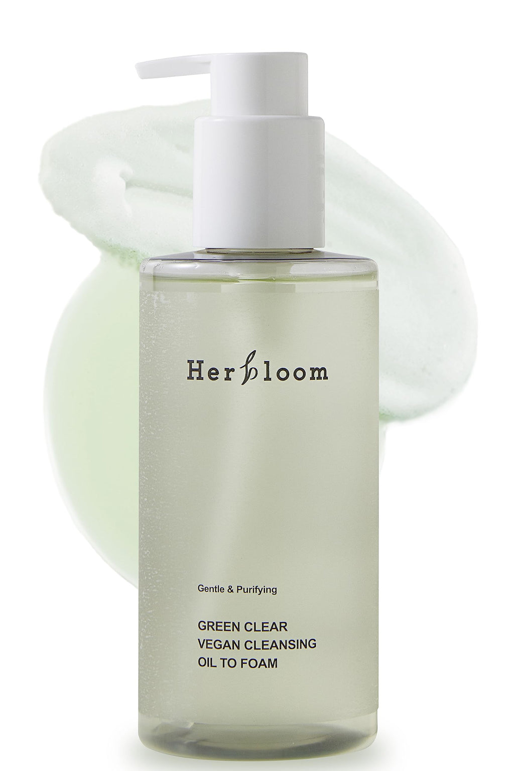 Herbloom Green Clear Vegan Cleansing Oil to Foam – pH-Balanced Korean Cleanser (6.76 fl oz)