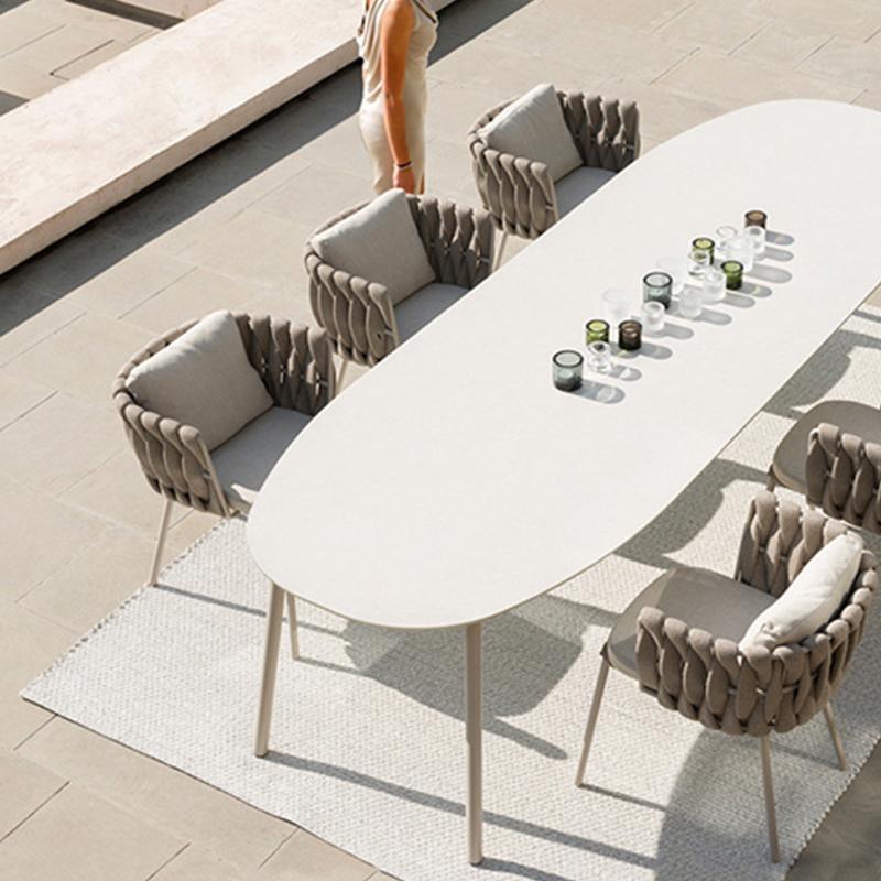 Vallee Rattan Dining Chair, Grey