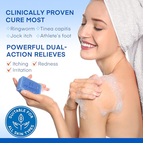 Hermon Antifungal Cleansing Soap – Ringworm Care (Tea Tree & Sulfur) 2-Pack