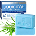 Hermon Jock Itch Antifungal Soap – Tea Tree Oil Relief for Jock Itch, Athlete's Foot & Ringworm (2 Bars)