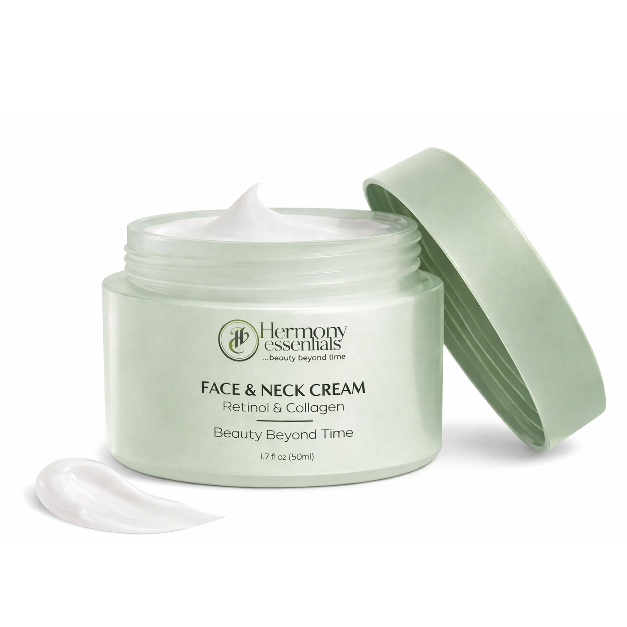 Hermony Essentials Collagen Retinol Hyaluronic Cream – Anti Aging Face & Neck Moisturizer, Lightweight & Fast Absorbing
