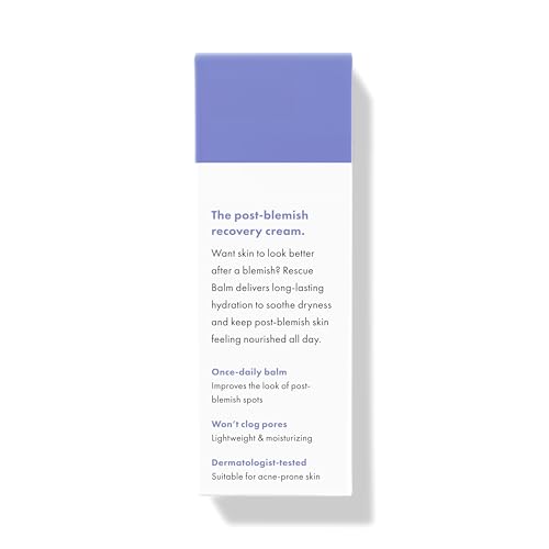 Hero Cosmetics Rescue Balm (New Formula) – Hydration for Post-Blemish Marks | Non-Comedogenic & Dermatologist-Tested | 15mL