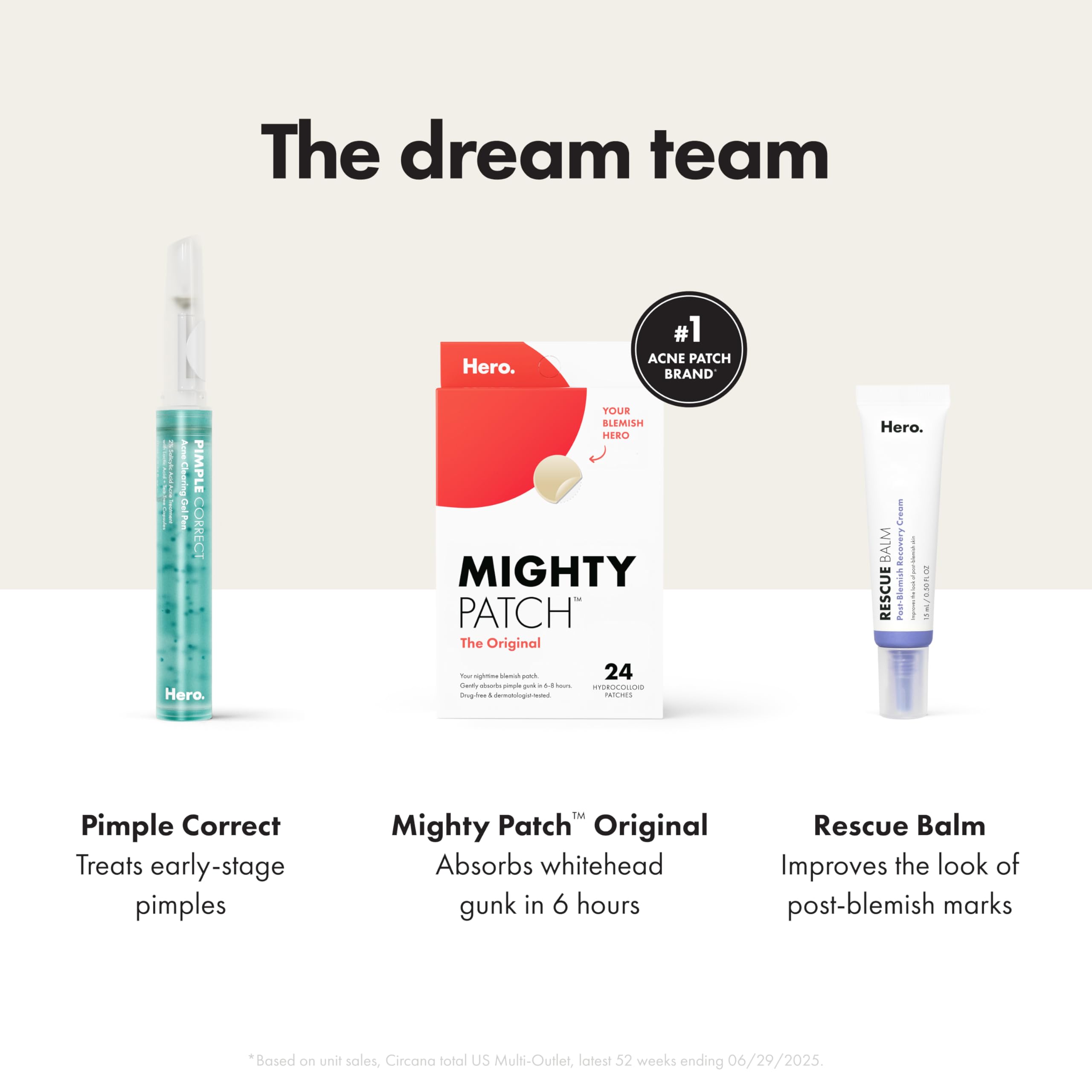 Hero Cosmetics Rescue Balm (New Formula) – Hydration for Post-Blemish Marks | Non-Comedogenic & Dermatologist-Tested | 15mL