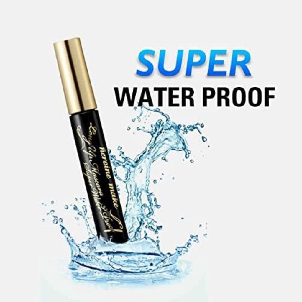 Heroine Make Smudge-Proof Mascara by KISSME — Waterproof Tubing Mascara, Black, 3-Pack, Made in Japan