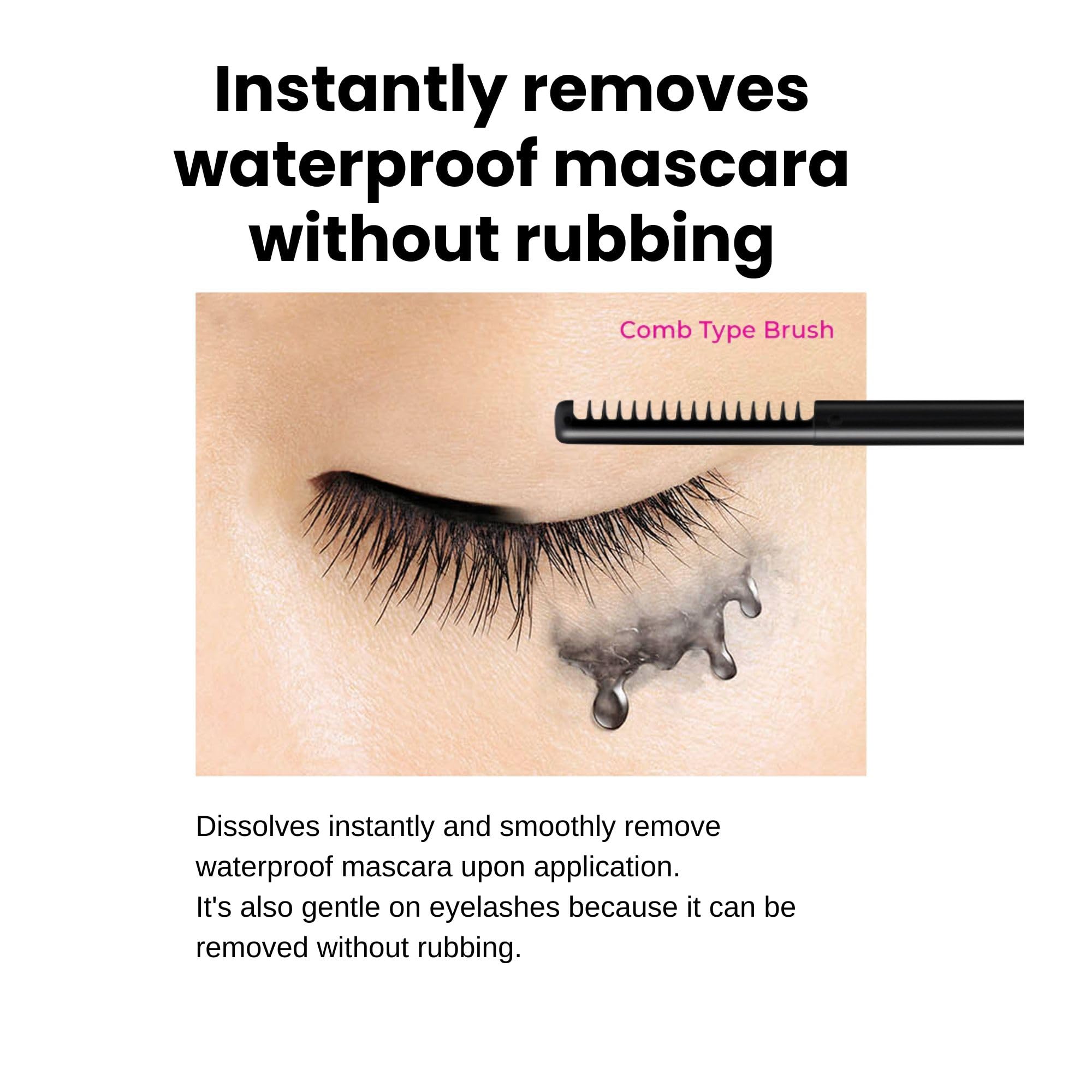 HEROINE MAKE by KISSME Mascara Remover for Waterproof Mascara | Fast-Acting, Gentle Lash-Friendly Eye Makeup Remover from Japan