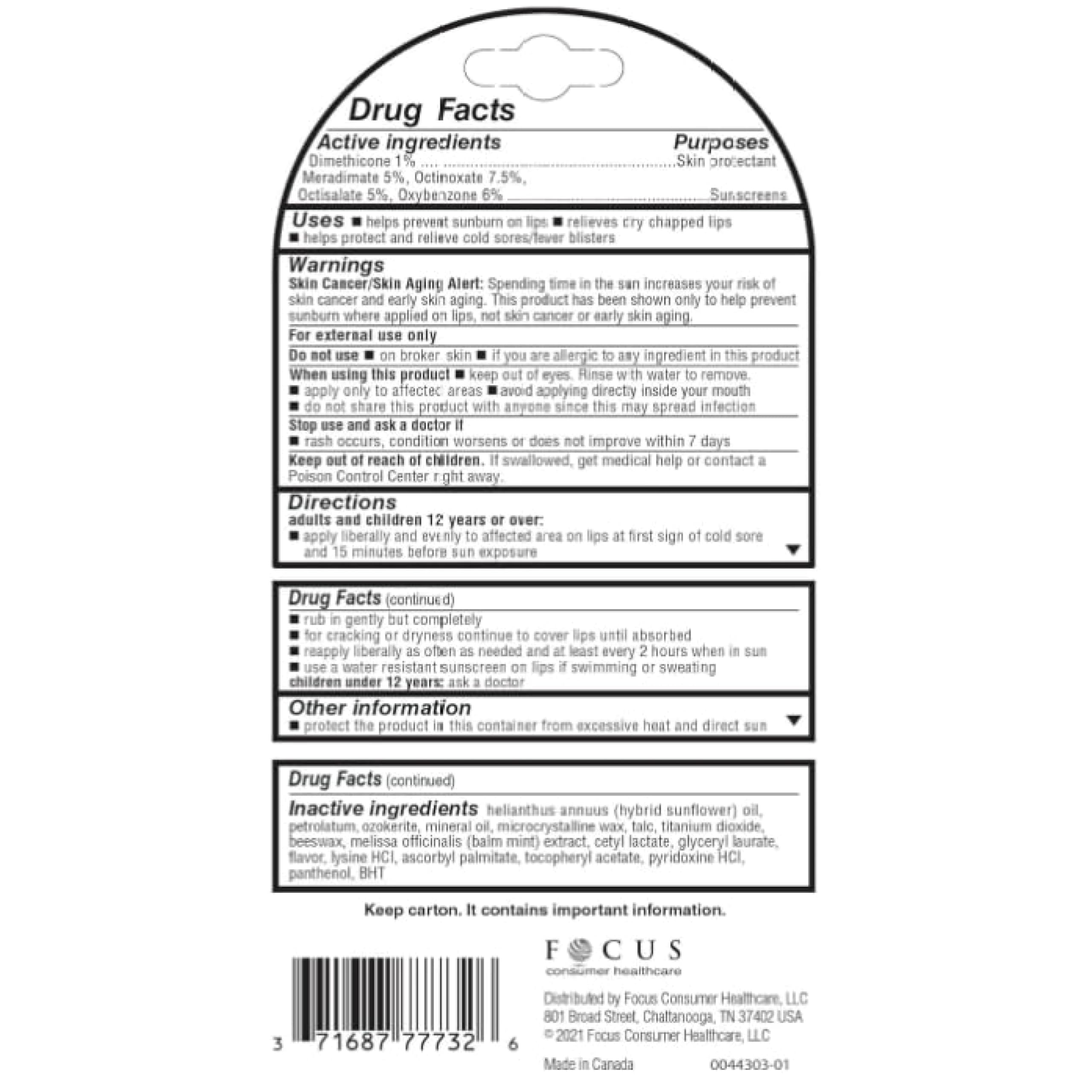 Herpecin-L Lip Protectant SPF 30 | Pack of 10 Tubes (0.1 oz Each)