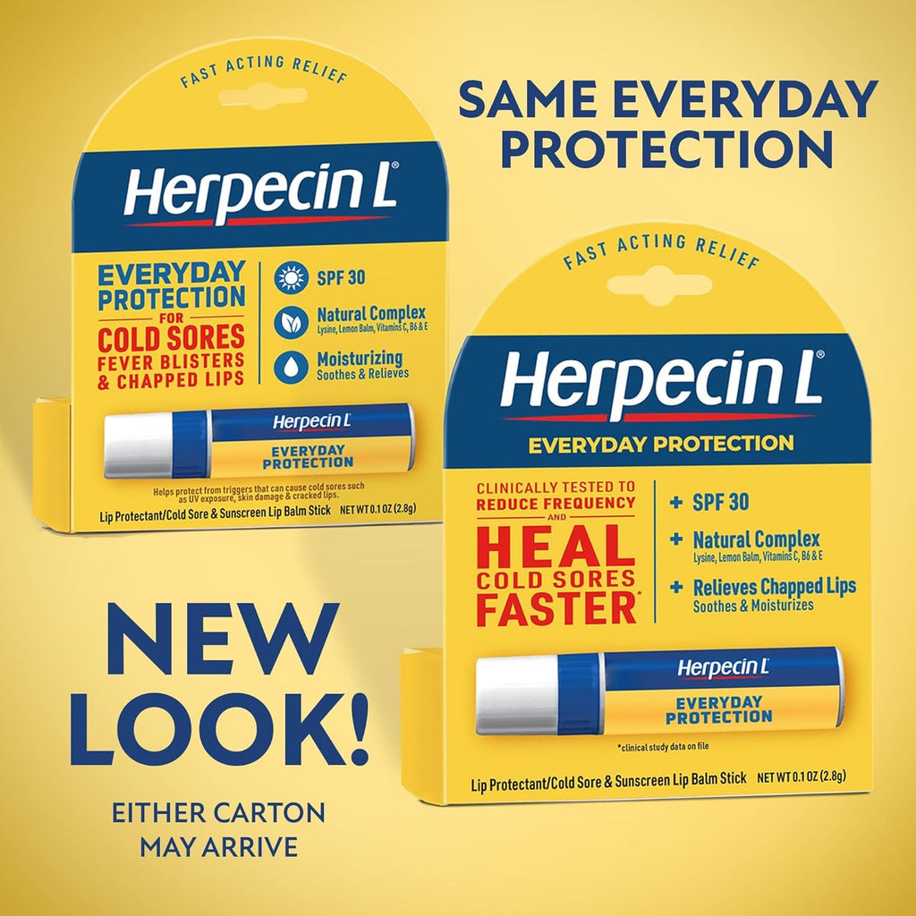 Herpecin-L Lip Protectant SPF 30 | Pack of 10 Tubes (0.1 oz Each)