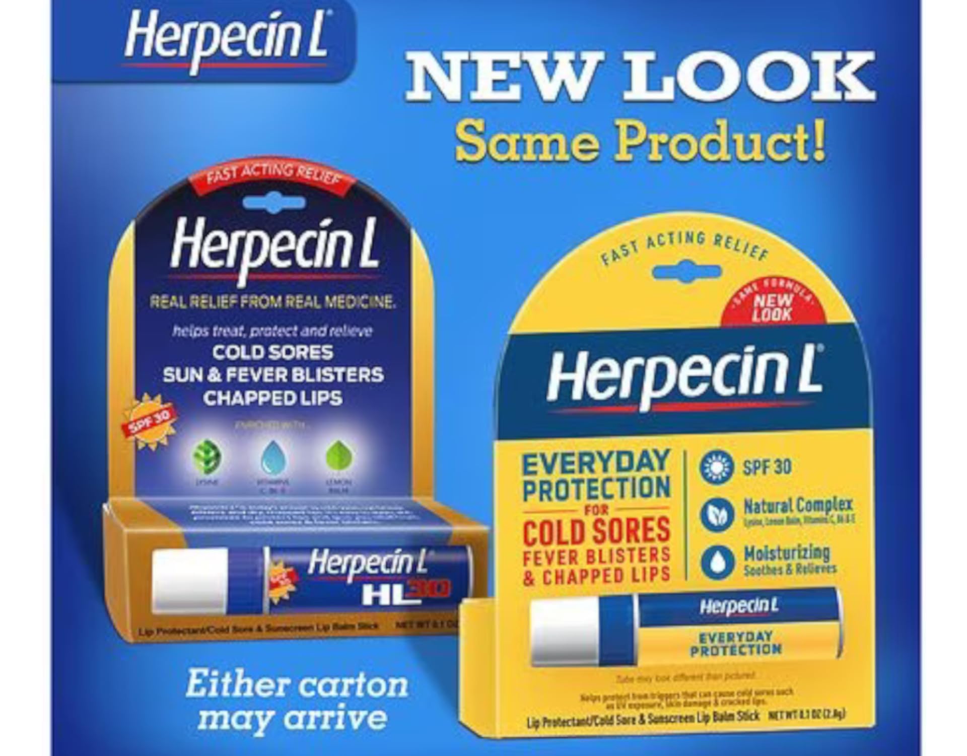 Herpecin L Lip Protectant SPF 30 0.10 oz — Pack of 6 | Daily Lip Protection
