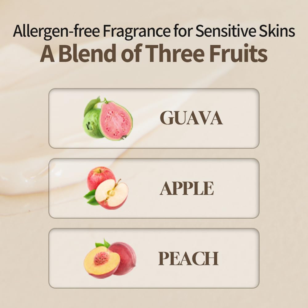 HEVEBLUE Salmon Fruity Centella Body Cream – Gentle, Hypoallergenic K-Beauty for Sensitive Skin