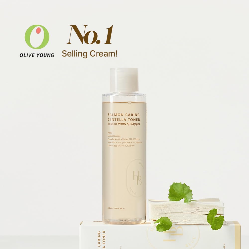 HEVEBLUE Salmon Caring Toner - pH 5.5, Centella, Salmon Roe & PDRN | Korean Skincare