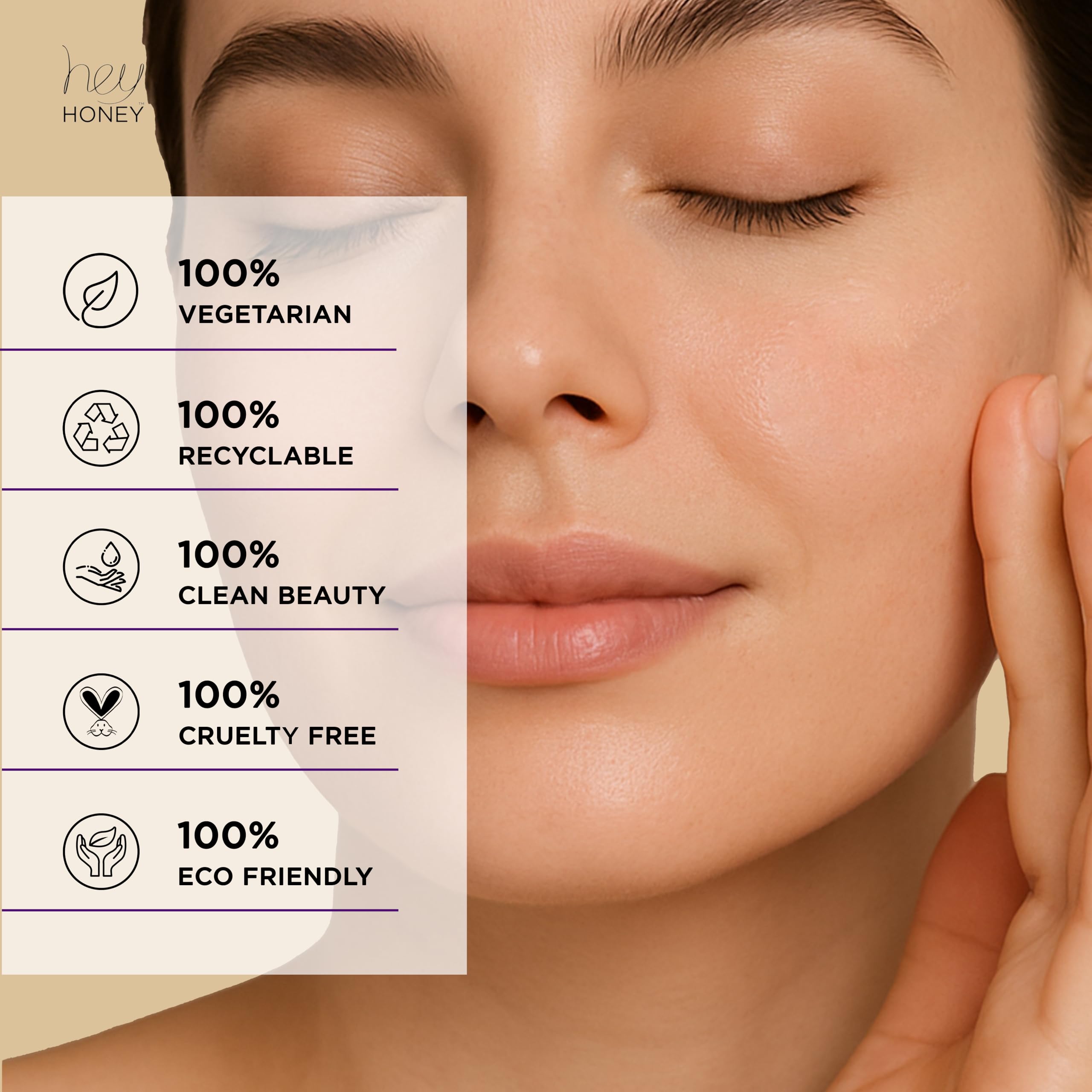 Hey Honey Good Night Moisturizer with CoQ10 & Royal Honey | Hydrating Night Repair 1 oz