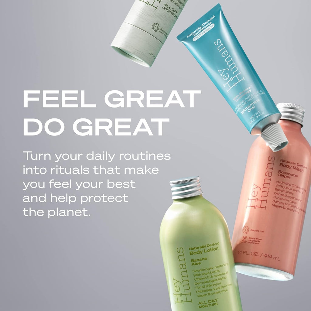 Hey Humans Aluminum-Free Deodorant for Women and Men – Cedarwood Sage, All-Day Odor Control
