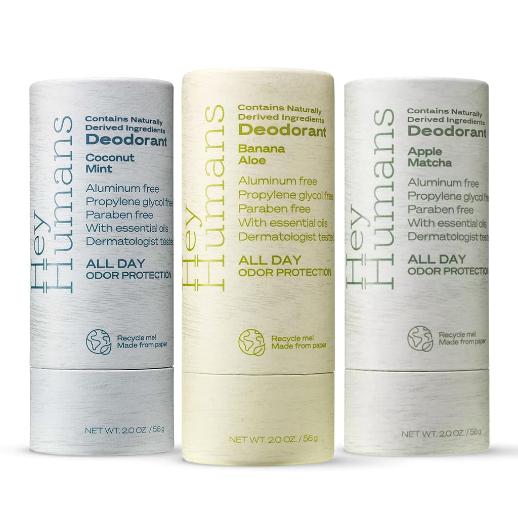 Hey Humans Deodorant - Aluminum-Free, All-Day Odor Protection | Variety Pack