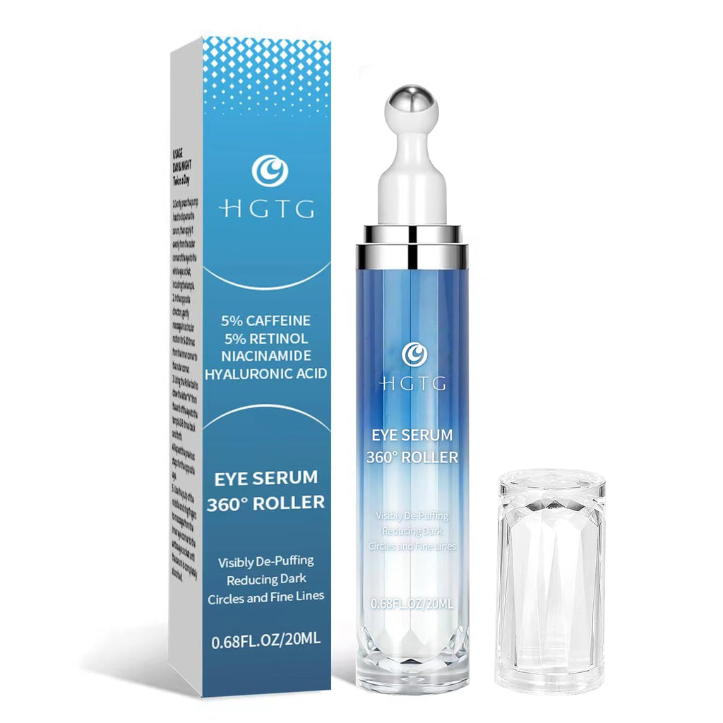 HGTG Eye Serum 5% Caffeine & 5% Retinol | Dark Circles, Puffiness, Fine Lines